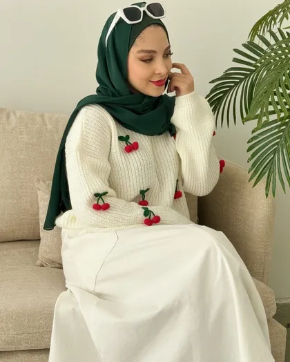 بلوز بافت آلبالویی
