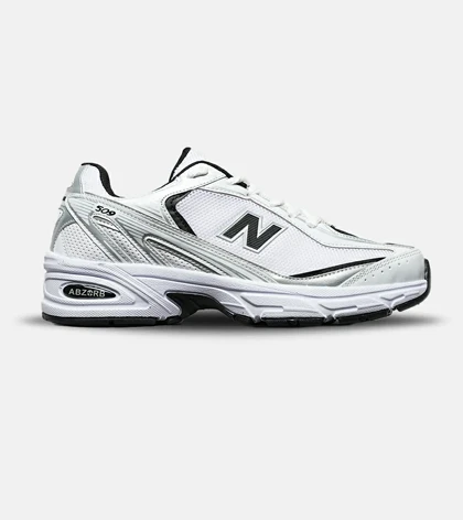 کفش کتانی مردانه و زنانه سفید مشکی طوسی New Balance 509 مدل 8200