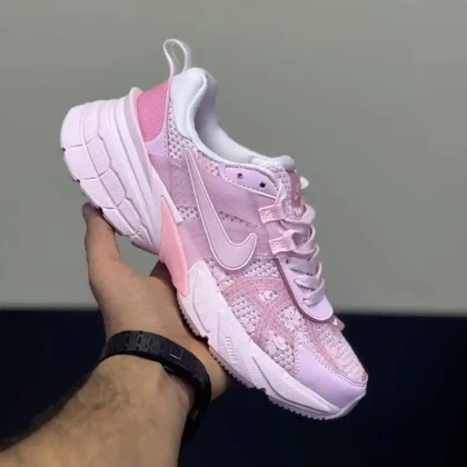 کفش نایک وی تو کی صورتی گل‌دار Nike V2K Pink Floral