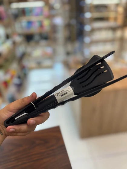 سرویس 5 پارچه کفگیر و ملاقه با انبر ایکیا IKEA