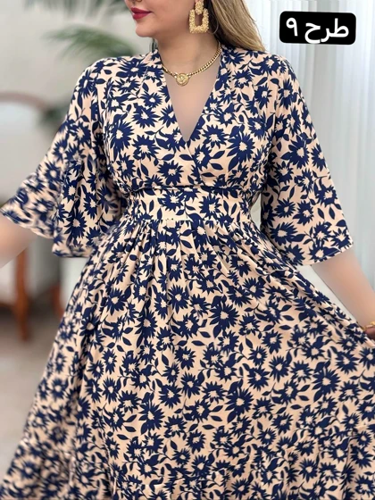 پیراهن فلور نرگس کد 1714