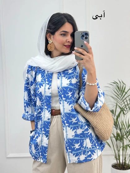 مانتو شومیزی آبرنگی