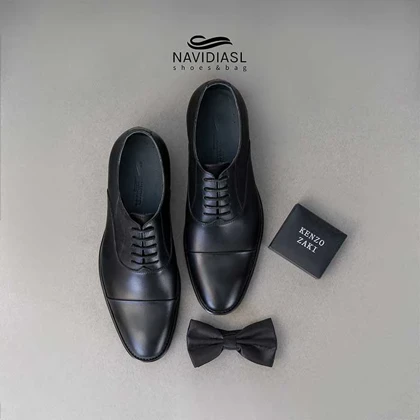 کفش مردانه چرم کلاسیک کد 7007011