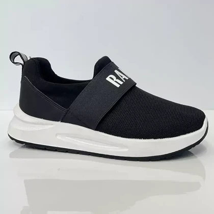 کفش راحتی زنانه بی بند رامیلا با کفی طبی مشکی