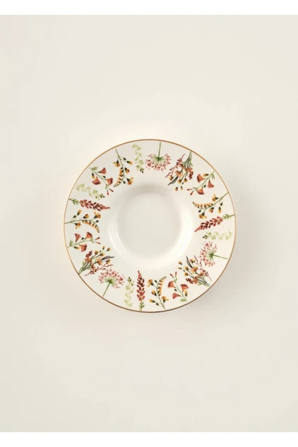 بشقاب چای Bella Maison مدل Flores چینی - چندرنگ