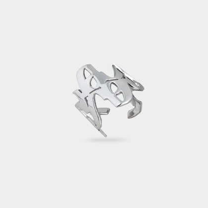 انگشتر نقره هیچ و پیچ unisex