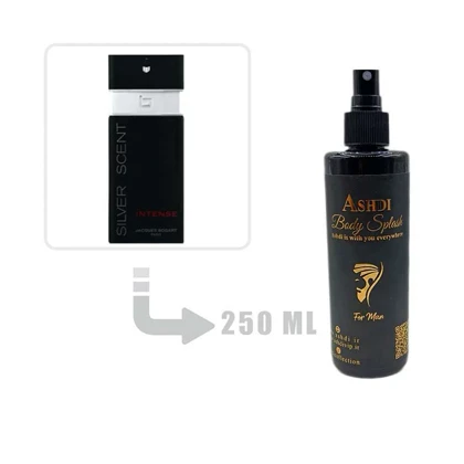 بادی اسپلش عطر ادکلن بوگارت سیلور سنت اینتنس مردانه 250 میل Jacques Bogart Silver Scent Intense for Men 250ml