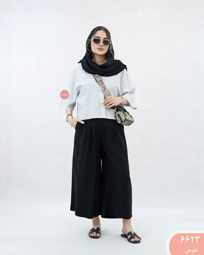 شومیز کراپ مایا 6623