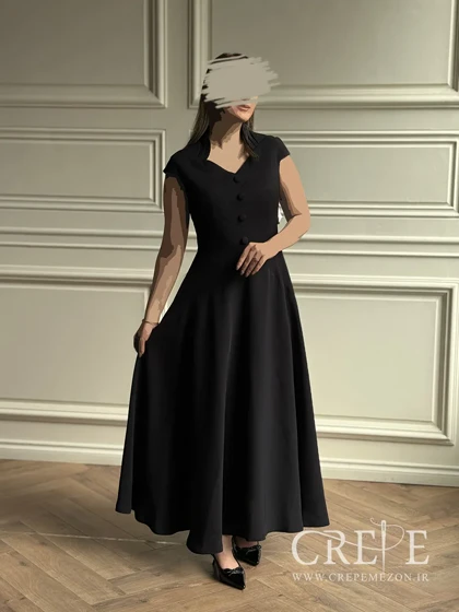 پیراهن کوتاه چهار دکمه