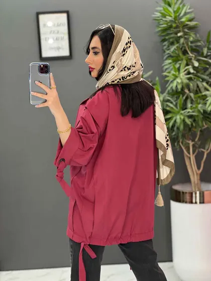 مانتو پانچ آستین حلقه