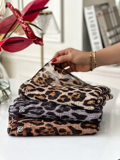 شال حریرنخ پلنگی
