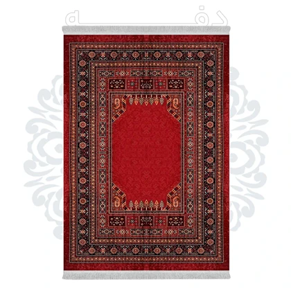 فرشینه از جنس پارچه هازان مخمل ترک طرح سنتی و مدرن برند دفه کد DHU163