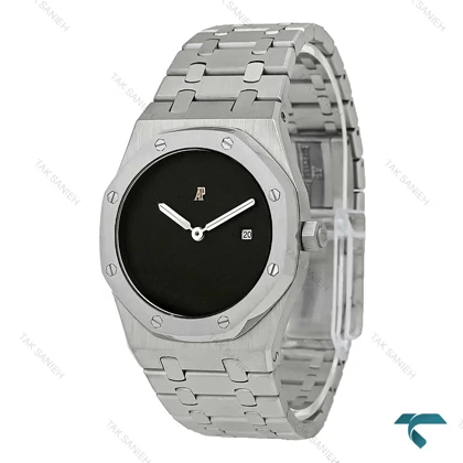 ساعت AP مردانه سیلور صفحه مشکی مهندسی AP-7992-G