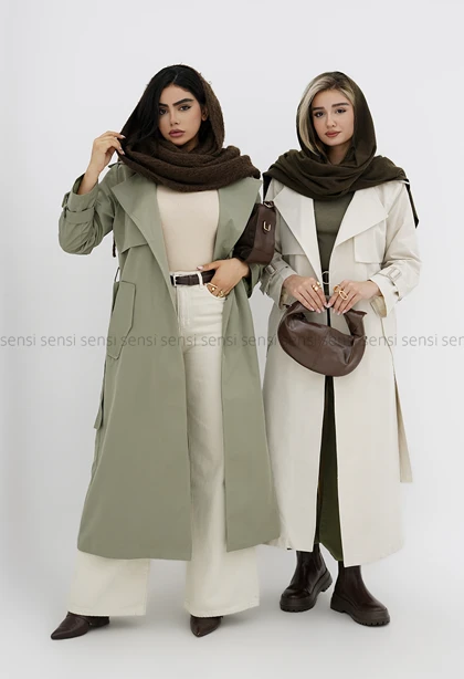 بارانی زنانه آستر دار تک ژیله کد1006709