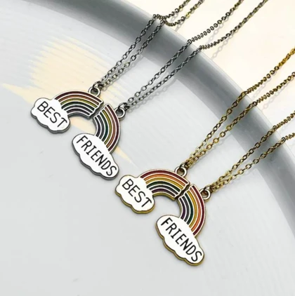 ست گردنبند رنگین کمونی بست فرند