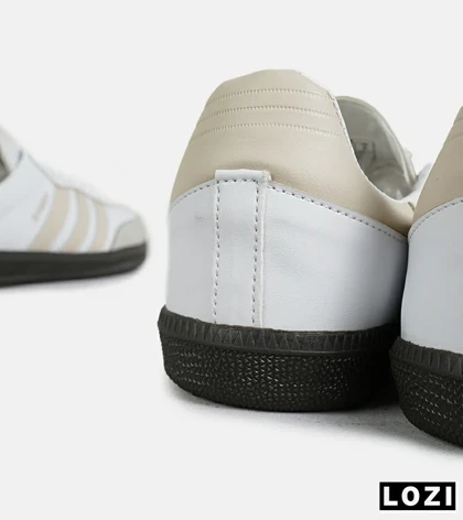 کفش کتانی مردانه و زنانه سفید کرم مشکی ADIDAS Samba مدل 7295