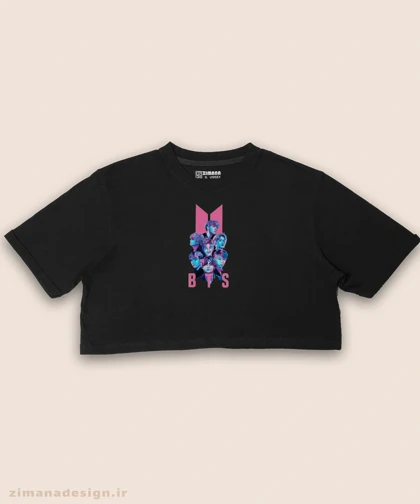کراپ زنانه طرح بی تی اس کد 935