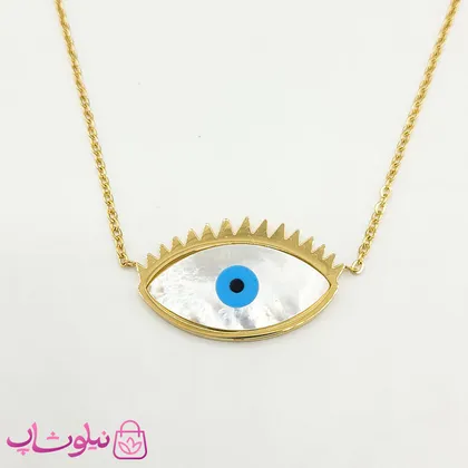 گردنبند زنانه استیل طرح چشم نظر
