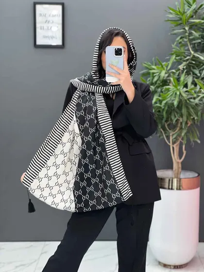 شال نخی طرح گوچی