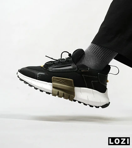 کفش کتانی مشکی سفید ریباک Reebok Zig Kinetica 2.5 Edge