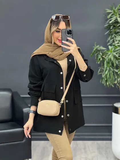 مانتو سه جیب پایین پاگن آیدا