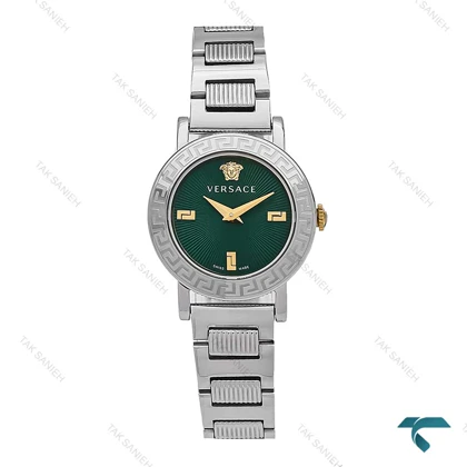 ساعت ورساچه Petit زنانه نقره ای صفحه سبز Versace-6358-L
