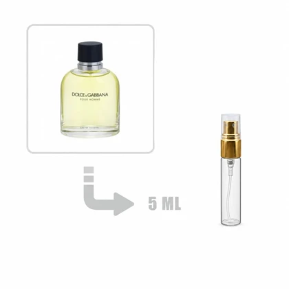 دکانت عطر ادکلن دولچه گابانا پور هوم 5 میلی اصلی DOLCE & GABBANA Pour Homme