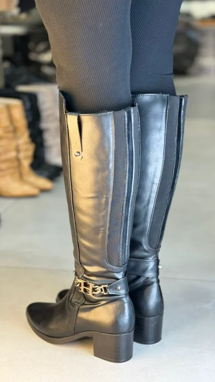 6384 - بوت پاشنه نیلا 6384