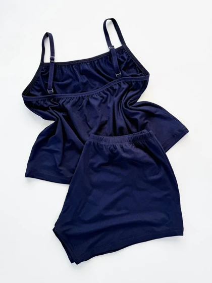 ست لباس خواب تاپ و شورتک نخ پنبه