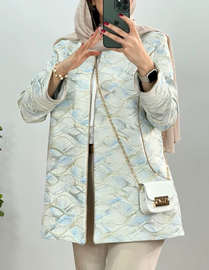 مانتو ژاکارد مغزی دوزی هدی 1