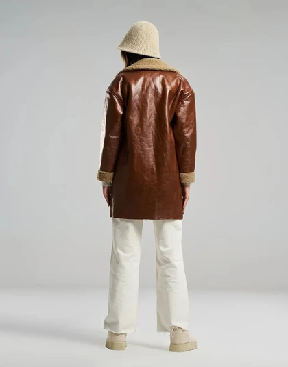 ترکیبی چرم و تدی بلند