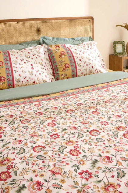 سرویس روتختی دو نفره Karaca Home مدل Morlen پنبه - صورتی