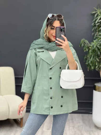 مانتو لینن ده دکمه