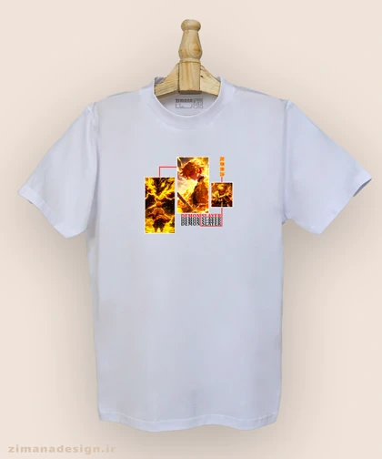 تیشرت مردانه و زنانه طرح شیطان کش شخصیت زنیتسو کد 962