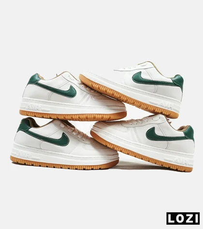 کفش مردانه و زنانه سفید سبز NIKE AIR FORCE مدل 2092