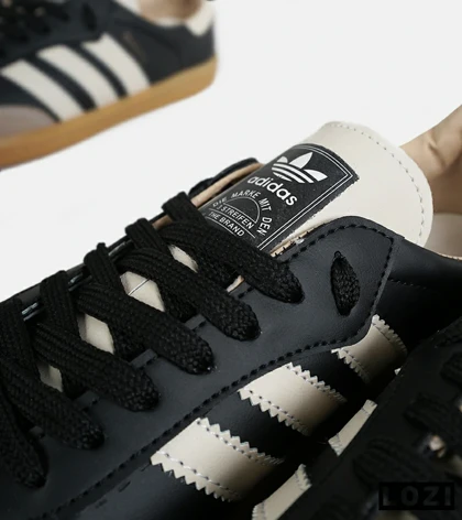 کفش کتانی مردانه و زنانه مشکی کرم ADIDAS Samba مدل 7294