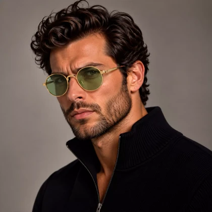 عینک آفتابی ری بن فلزی فریم گرد اورجینال کد RB3931