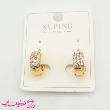 گوشواره حلقه‌ای ژوپینگ پهن کوچک