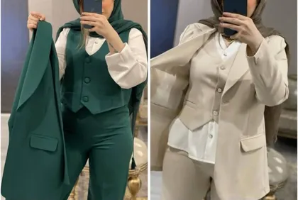 کت شلوار جلیقه نیایش کد 82071