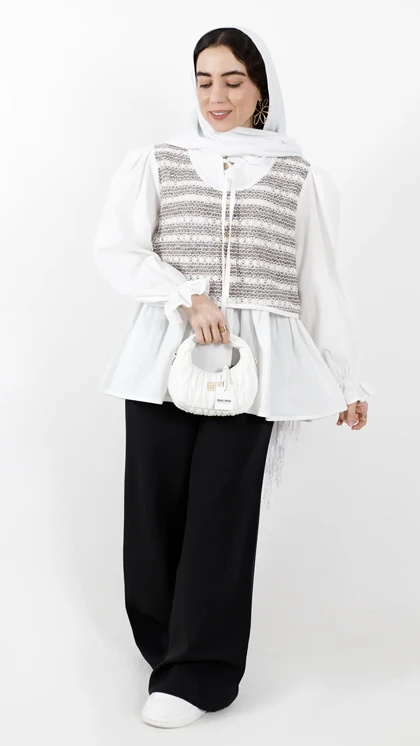 شومیز قلاب بافی