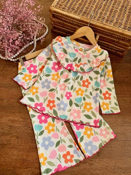 بلوز شلوار ریلی دخترانه