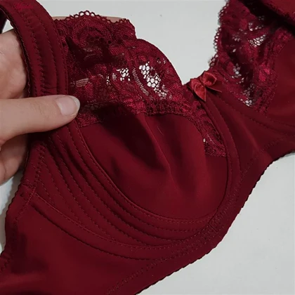سوتین زنانه اما مدل فرم دهنده زرشکی کد 4921-3100