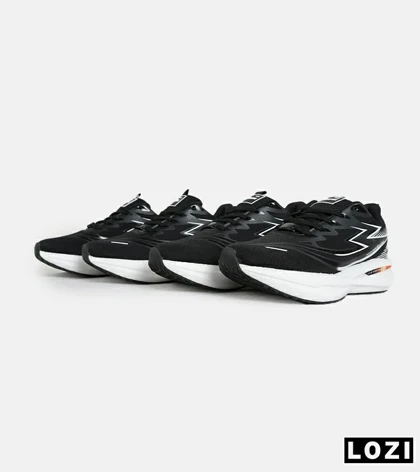 کفش کتانی مردانه و زنانه مشکی طوسی GENERIC All Run مدل 7207