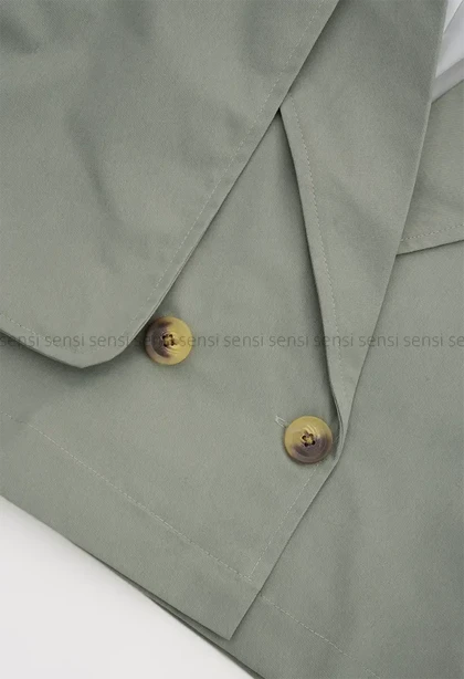 ترنچ کت کتان زارا آستر دار@کد1004696