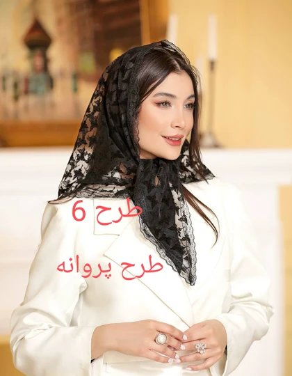 روسری سه گوش گیپور دانتل