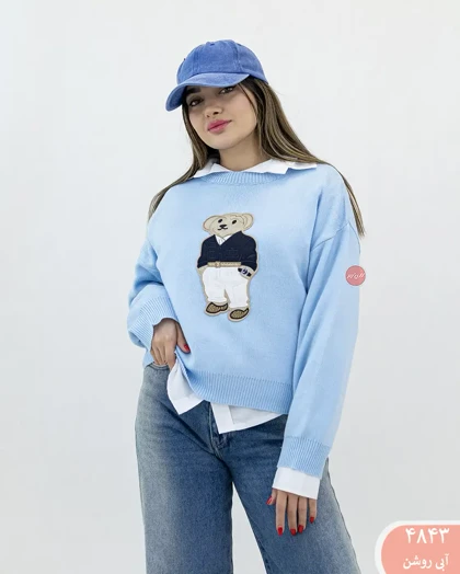 بلوز بافت تدی4843