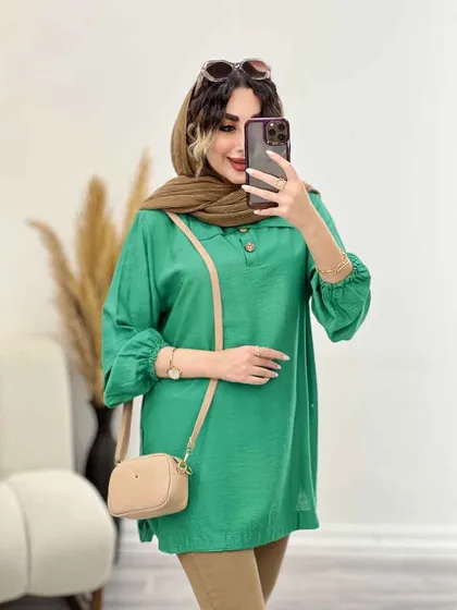 شومیز جلو بسته بغل سه دکمه