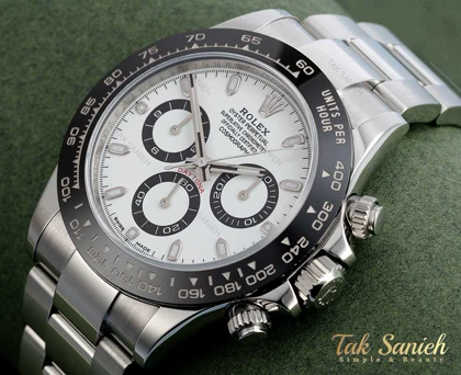 ساعت رولکس مردانه سه موتوره دیتونا سیلور سفید Rolex-2072-G