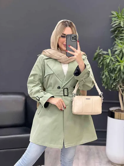 بارانی چهاردکمه سرشانه پاگن