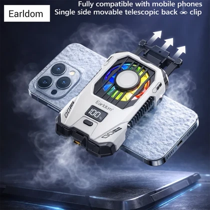 فن خنک کننده گوشی ارلدام Earldom مدل ET-F15 با چراغ RGB